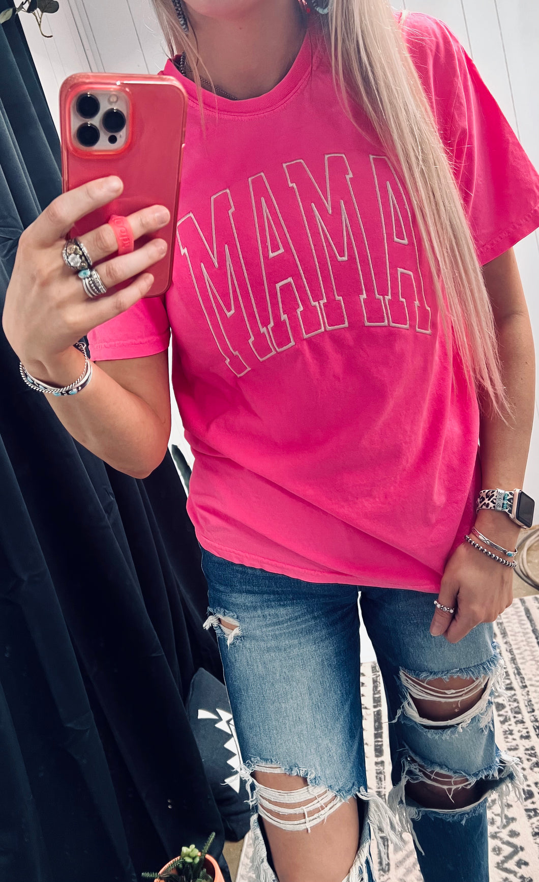 Neon Pink Mama Tee