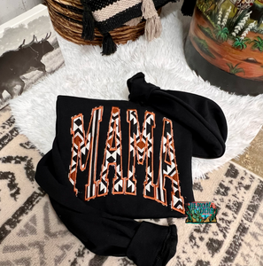 Rust & black mama sweatshirt