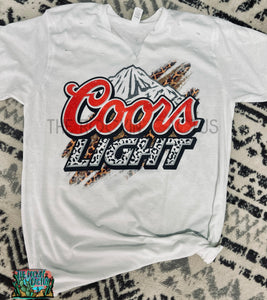 Coors Light Distressed Tee