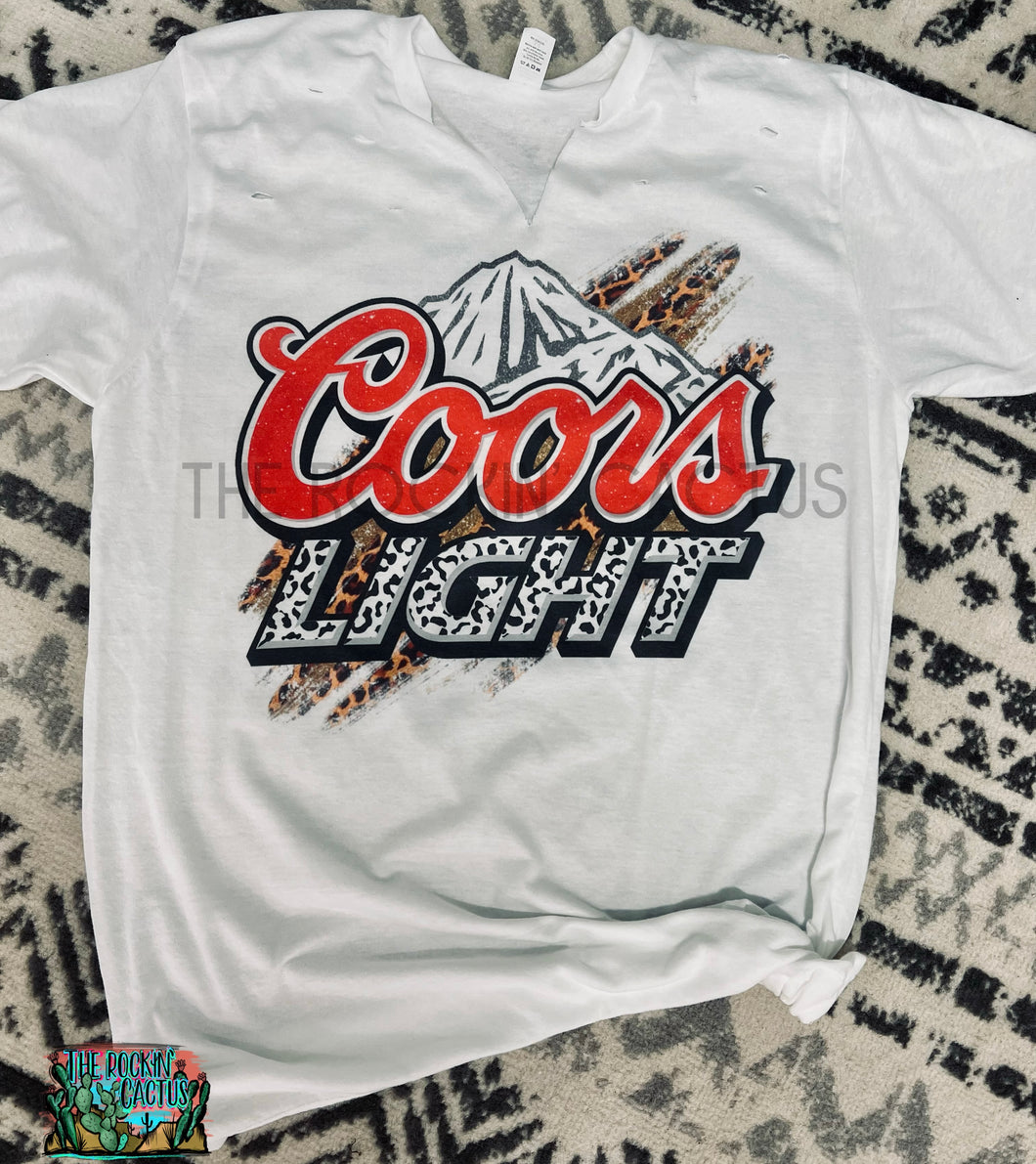 Coors Light Distressed Tee