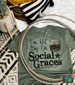 Social Graces-Distressed Tee